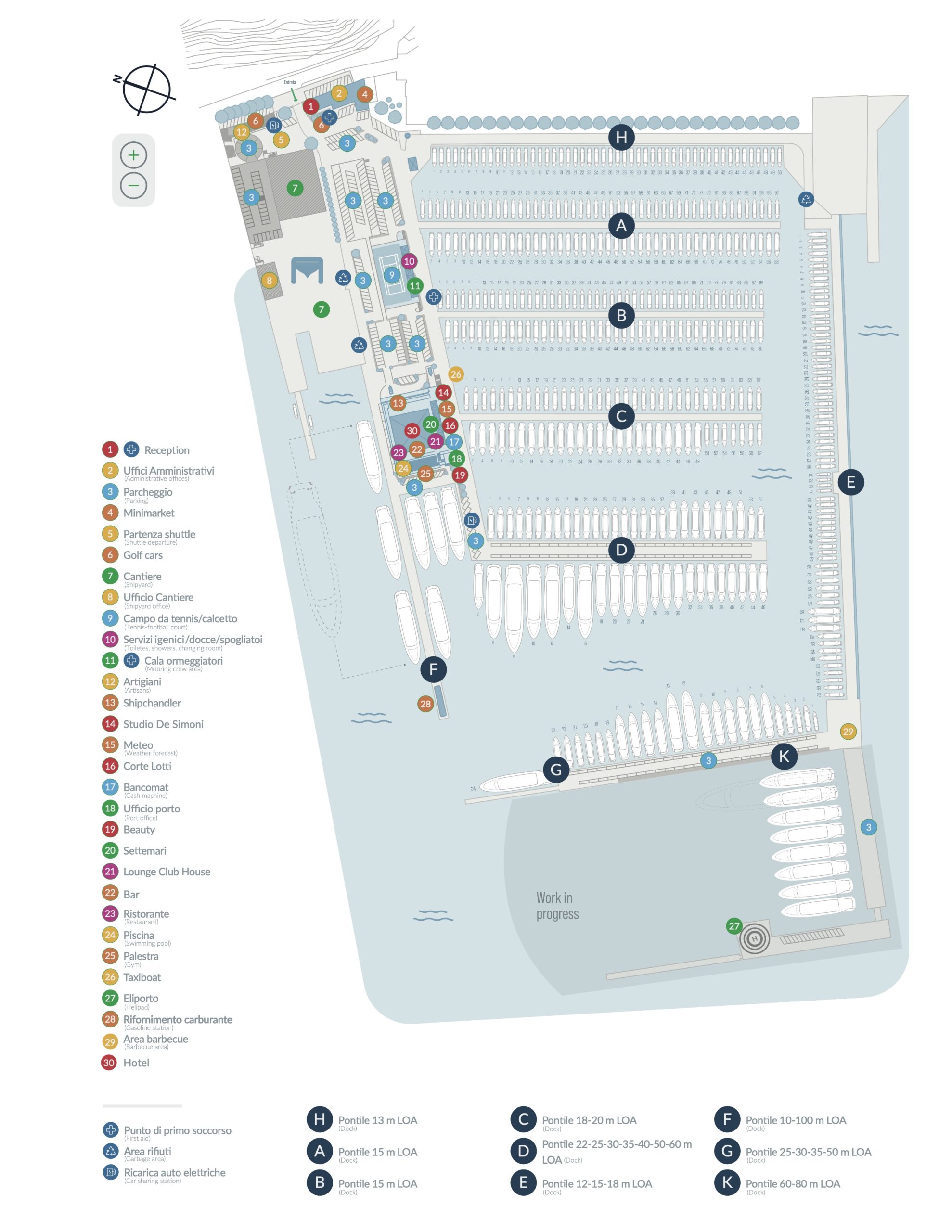 mappa porto lotti la spezia